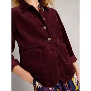 White Stuff Carrie Cord Long Sleeve Jacket